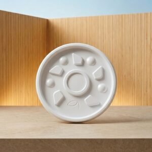 TAPA PLASTICA PS 6_OZ 75MM 406 POPOTE TRANSLUCIDA CONVERMEX CAJA 20X50 1000