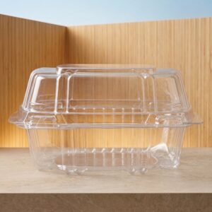 DELIBISAGRA PLASTICA PET 16X14 GRANDE TRANSPARENTE CONVERPRO CAJA 2X200 400 E
