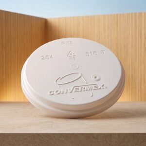 TAPA TERMICA 16_OZ 118MM 516 PIQUETE BLANCO CONVERMEX CAJA 10X50 500