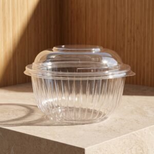 ENSALADERA DUPLO PLASTICA PET 16_OZ TRANSPARENTE CONVERPRO CAJA 10X50 500 E