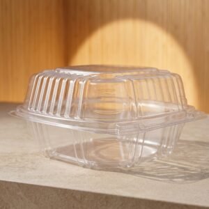 DELIBISAGRA PLASTICA PET 14X13 MEDIANA TRANSPARENTE CONVERPRO CAJA 2X200 400 E