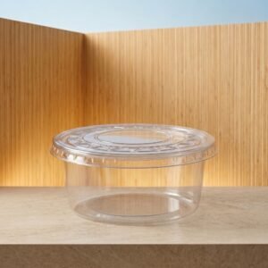 COMBO ENVASE PP 1/4L 8_OZ -236.58 ML 25 + 25 TAPAS TRASLUCIDO WAU! CAJA 15X50 750 C
