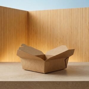 CONTENEDOR PAPEL DELIBOX 3 KRAFT IMPRESO BIOFORM CAJA 4X50 200 (U)