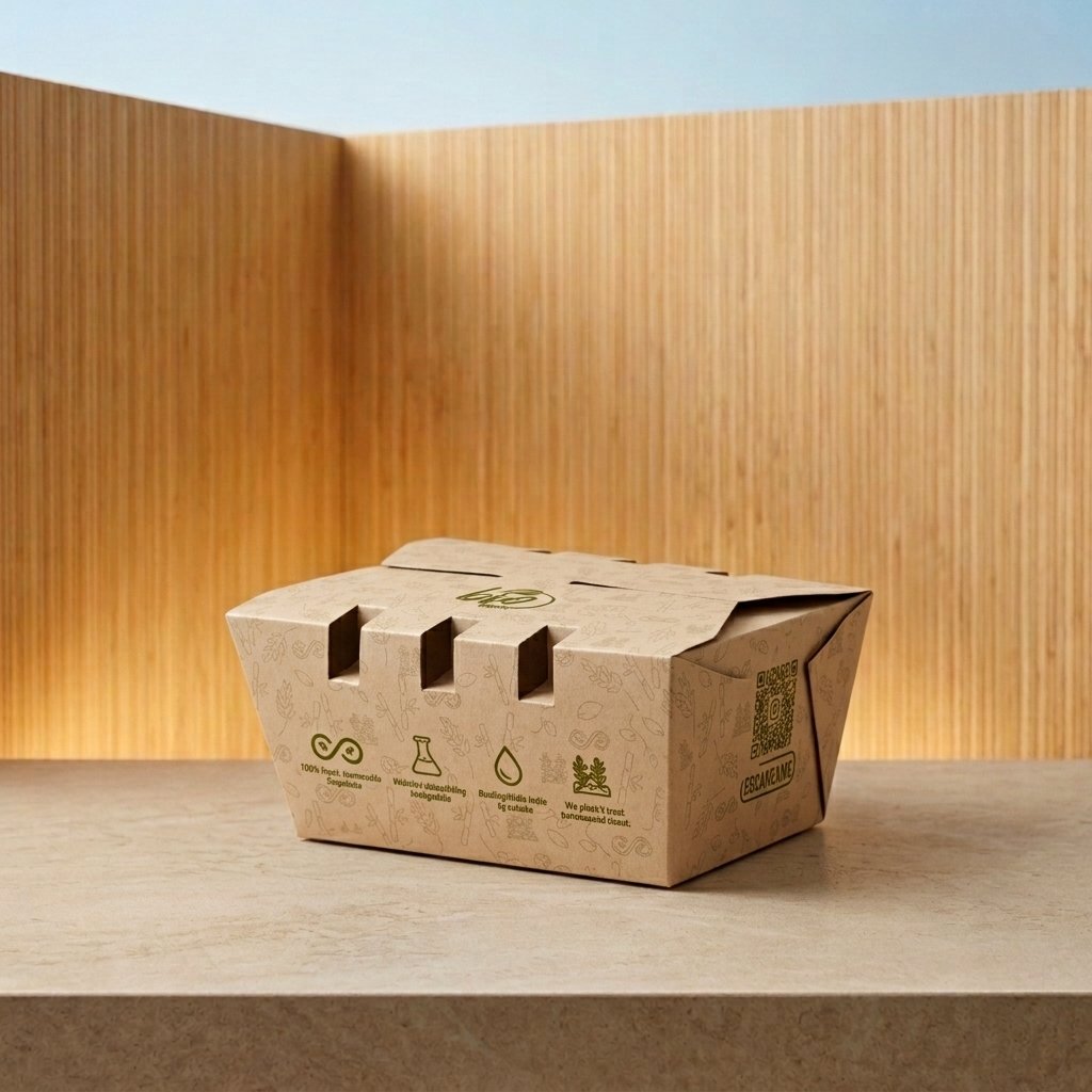 CONTENEDOR PAPEL 9X7 CAÑATEK P1S NATURAL BIOFORM CAJA 8X20 160 U