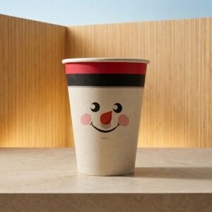 VASO PAPEL 12_OZ 90MM CANATEK P1S-B BEBIDA FRIA/CALIENTE IMPRESO NAVIDAD 2024 BIOFORM CAJA 16X10 160