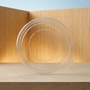 TAPA PLASTICO PET 44_OZ 184MM P/ENSALADERA P/BOWL BIOFORM CAJA 12X25 300 U