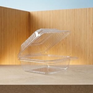DELIBISAGRA PLASTICA PET 11X11 CHICA TRANSPARENTE CONVERPRO CAJA 5X100 500 E