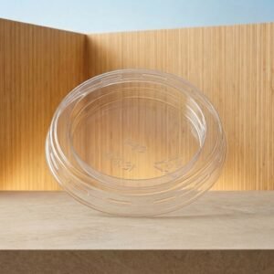 TAPA PLASTICO PET P/PORTION 1_OZ 44.5MM TRANSLUCIDO CONVERPRO CAJA 20X100 2000 S