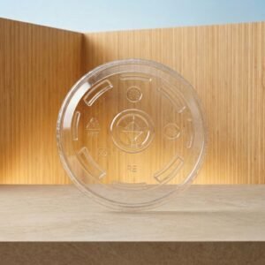 TAPA PLASTICO PET 3.25_5.5 OZ 75MM PLANA TRANSLUCIDA CONVERPRO CAJA 20X100 2000