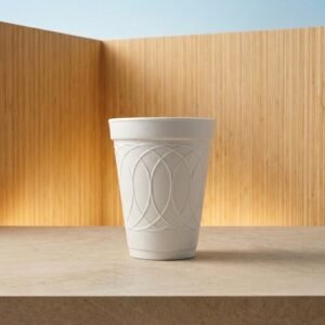 VASO TERMICO 10_OZ 85MM BLANCO CONVERMEX CAJA 40X25 1000